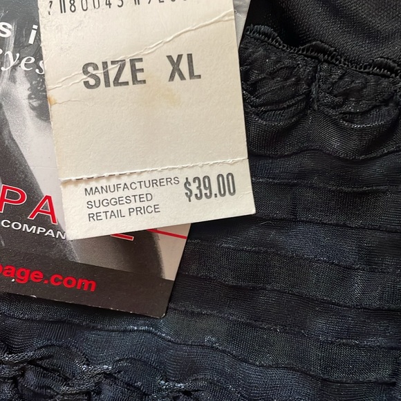 Rampage Black Lacey Corset Style Tank Top NWT - Picture 6 of 8